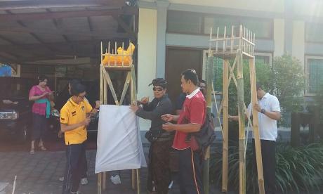 Persiapan Piodalan Ring Kantor Balitbang Kota Denpasar
