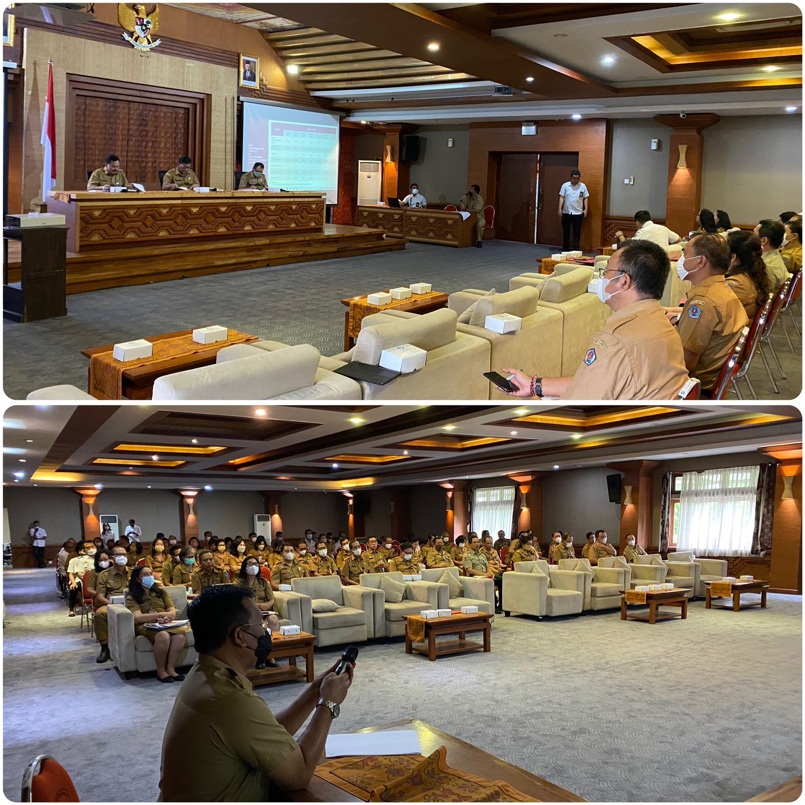 Pemaparan Materi Perkembangan Kasus Covid-19 di Kota Denpasar