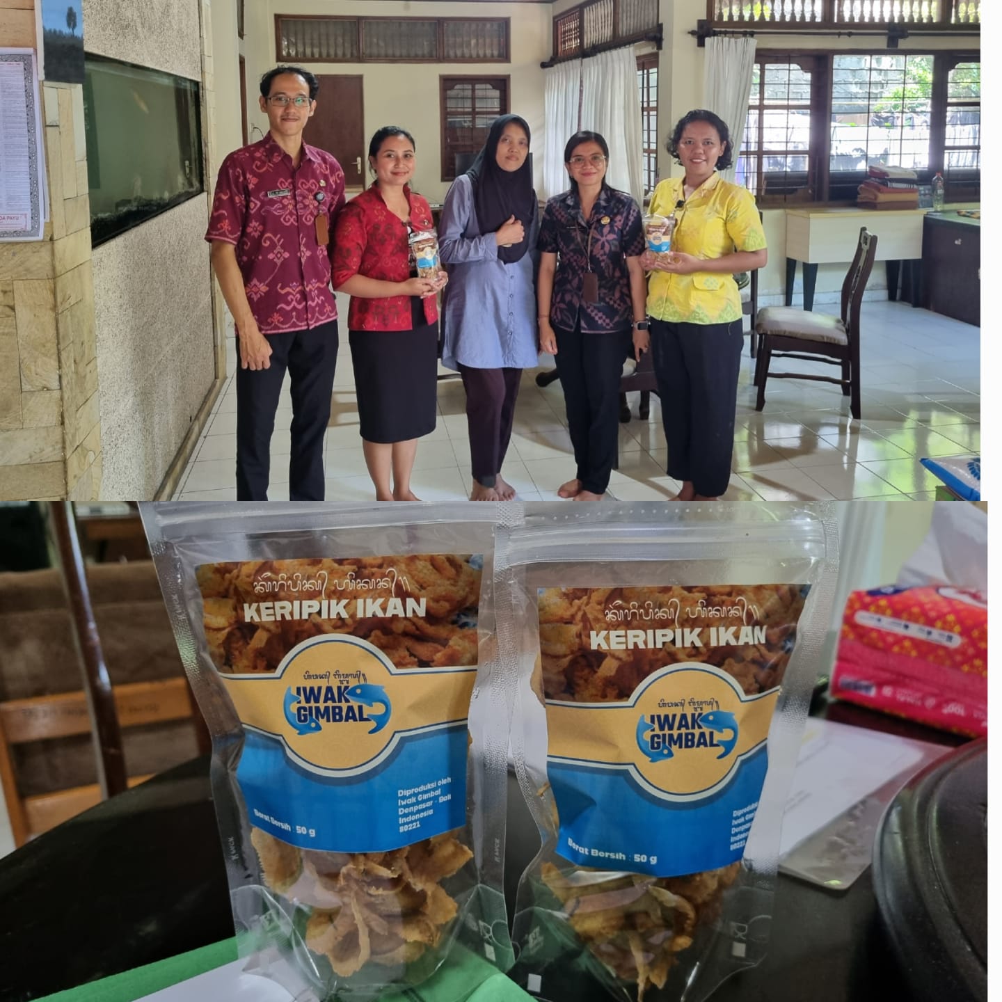 Kunjungan Lapangan Fasilitasi Pendaftaran Merek Usaha Mikro Kecil "IWAK GIMBAL"