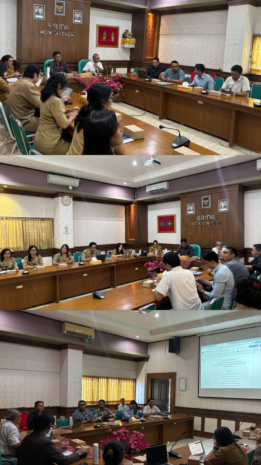 Rapat Pembahasan Draf Laporan Akhir Dan Persiapan FGD Kajian Pemetaan Daerah Rawan Gangguan Ketentraman Dan Ketertiban Umum Kota Denpasar Tahun 2025