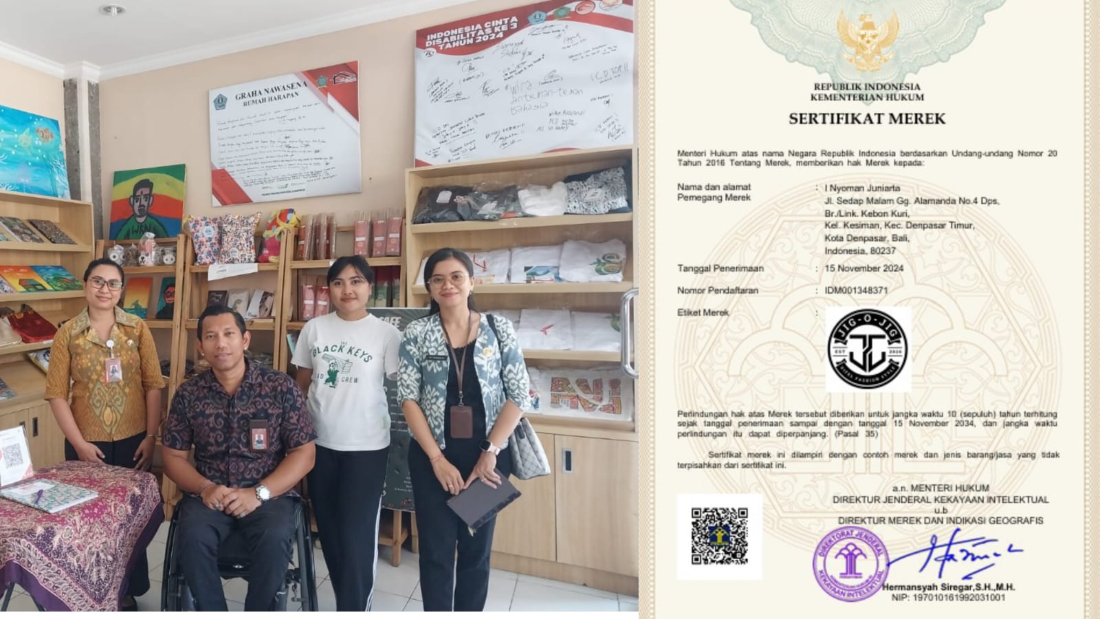 Fasilitasi HKI Pada Badan Riset dan Pengembangan Kota Denpasar Tahun 2024