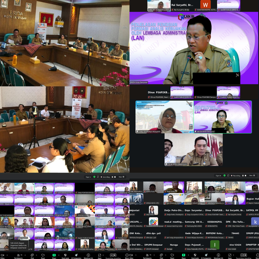 Rapat Penjelasan Pengisian Formasi Analis Kebijakan Oleh Lembaga Administrasi Negara
