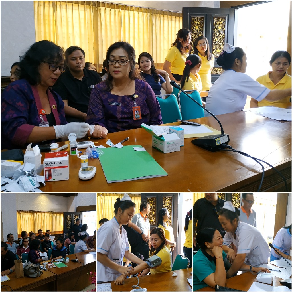 Pelaksanaan Posbindu di Badan Penelitian dan Pengembangan Kota Denpasar