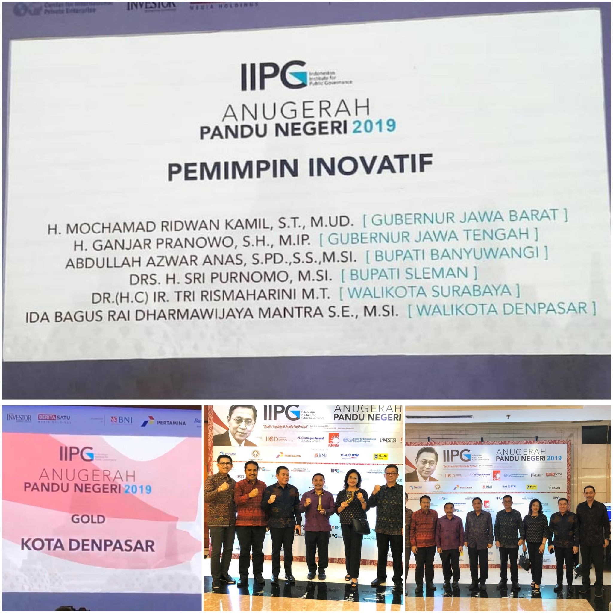 Denpasar Sabet 2 Penghargaan Anugerah Pandu Negeri