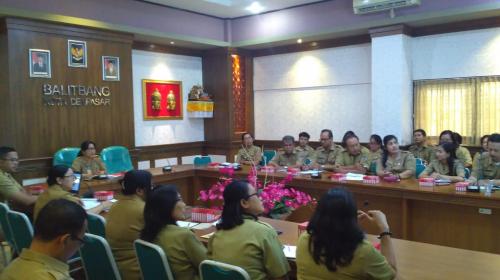 Rapat Koordinasi Intern Balitbang Kota Denpasar Bulan Agustus 2018