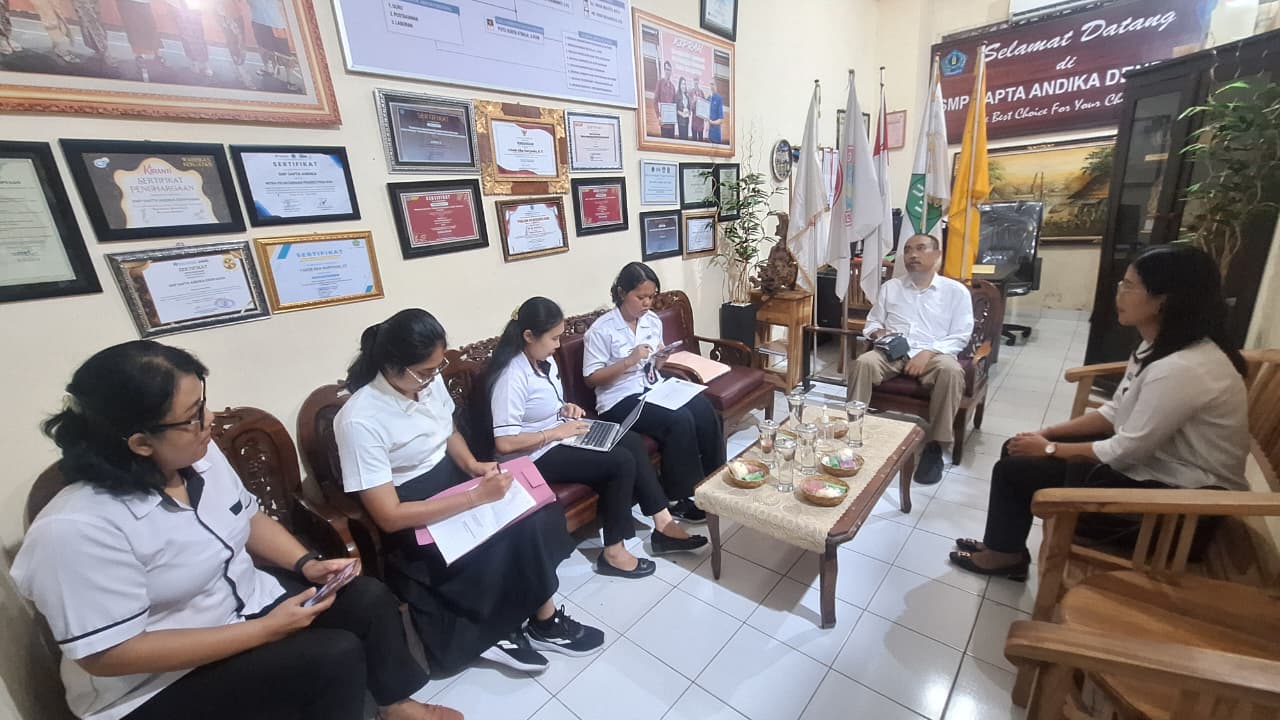 Monitoring dan Evaluasi Inovasi Daerah di SMP Sapta Andika Denpasar