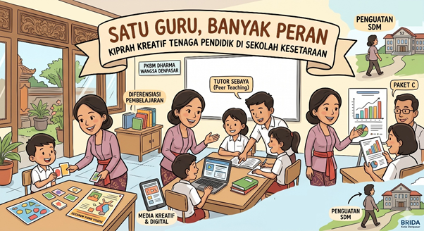 Menembus Keterbatasan: Inovasi "Satu Guru, Banyak Peran" dari PKBM Dharma Wangsa Denpasar Hadirkan Transformasi Pendidikan Kesetaraan